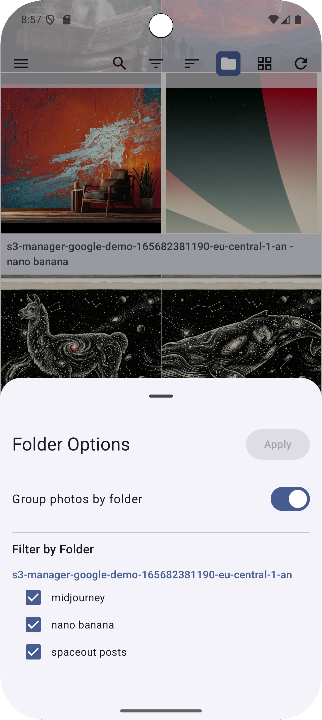 Folder Options Light Mode