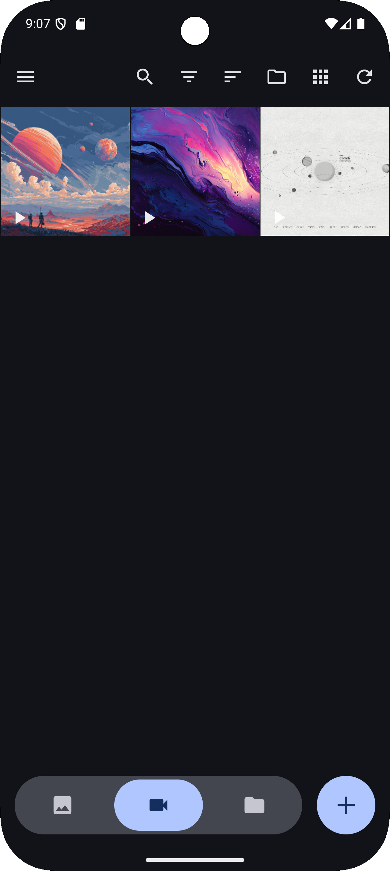 Video View Dark Mode
